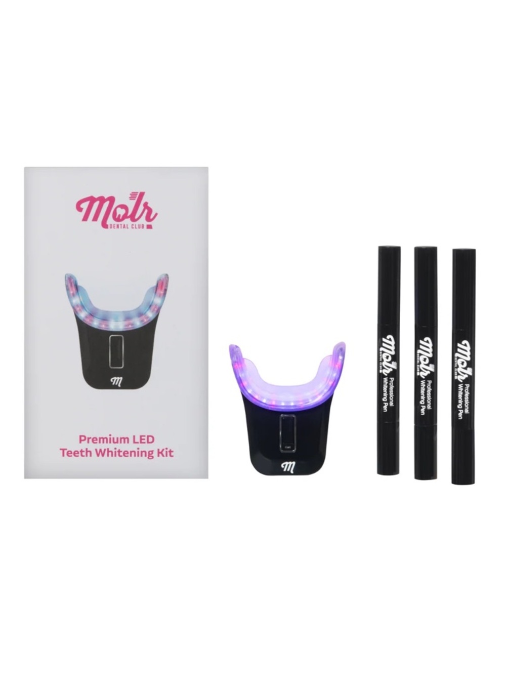 Molr Premium LED Teeth Whitening Kit - New/Sealed